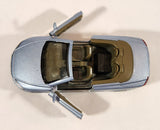 Rare Kinsmart KT5306 Volvo C70 Convertible Metallic Blue Grey Pull Back 1/36 Scale Die Cast Toy Car Vehicle with Opening Doors