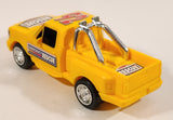Pickup Truck #92 Emergency Rescue Yellow Plastic Push and Go Die Cast Toy Car Vehicle