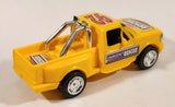 Pickup Truck #92 Emergency Rescue Yellow Plastic Push and Go Die Cast Toy Car Vehicle