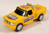 Pickup Truck #92 Emergency Rescue Yellow Plastic Push and Go Die Cast Toy Car Vehicle
