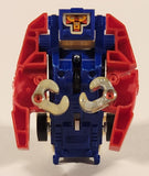 1985 McDonald's Tomy Japan Gobot Commandrons Solardyn Red Blue White Transformer Toy Vehicle