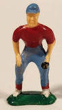 Vintage Wilton Baseball and Football Player Hard Plastic Cake Topper Toy Figure Set of 4