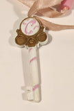 1996 Trendmasters Disney Polly Pocket Cinderella White Star Castle Plastic Key Toy Replacement