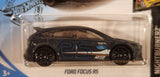 2019 Hot Wheels Nightburnerz Ford Focus RS Dark Slate Grey Die Cast Toy Car Vehicle New in Package