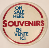 Souvenirs On Sale Here En Vente Ici 3 1/2" Round Button Pin