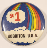 Hobbiton U.S.A. #1 Rainbow and Clouds 1 3/4" Round Button Pin