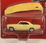 2006 Johnny Lightning Chevy Thunder Rollin' Down The Highway 1966 Chevy Nova SS Light Yellow Die Cast Toy Car Vehicle with Bonus Mini Car Cover New in Package