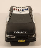 1993 FunRise City Force Emergency Team Metro Police Unit 208 Black and White Plastic Die Cast Toy Car Vehicle Lights & Sound Not Tested