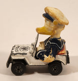Vintage 1979 Lesney Products Matchbox Walt Disney Series No. 5 & 6 Donald Duck Police Jeep White Die Cast Toy Car Vehicle