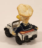 Vintage 1979 Lesney Products Matchbox Walt Disney Series No. 5 & 6 Donald Duck Police Jeep White Die Cast Toy Car Vehicle