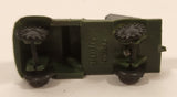 Vintage Army Rocket Launcher Truck Dark Green Miniature Plastic Toy Vehicle Made in Hong Kong