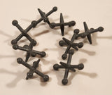 Set of 8 Metal Jacks Game Toy in Small Plastic Bottle