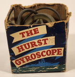 Vintage 1950s Chandler Mfg. Co. The Hurst Gyroscope Educational And Instructive Scientifically Design Metal Toy with Partial Box