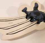 1988 MEG Inc. Marvel Entertainment Group Vacuform Wolverine 12 3/4" x 16" Double Sided Hanging Store Advertising Paper Display