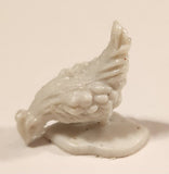Vintage White Baby Chick Chicken 3/4" Plastic Toy Figure