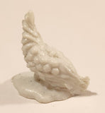 Vintage White Baby Chick Chicken 3/4" Plastic Toy Figure