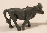 Vintage Grey Bull 3/4" Plastic Toy Figure