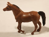 Vintage Brown Horse 2 3/4" Plastic Toy Figure