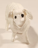 Vintage White Ram Sheep 1 1/4" Plastic Toy Figure