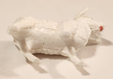 Vintage White Ram Sheep 1 1/4" Plastic Toy Figure