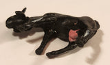 Vintage Black Goat 1 1/2" Plastic Toy Figure