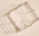 Vintage White Live Stock Fence Pen Plastic Toy Farm Set of 4