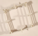 Vintage White Live Stock Fence Pen Plastic Toy Farm Set of 4