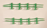Vintage Green Farm Fence Plastic Toy Set of 2