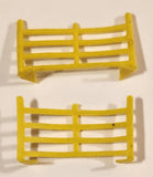 Vintage Yellow Farm Fence Gate Plastic Toy Set of 2