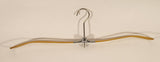 Vintage Yellow Fabric Covered Folding Metal Travel Clothes Hanger