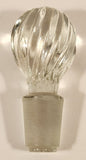 Twisted Clear Glass Bottle Stopper