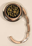 Gold and Black Ornate Purse Bag Table Hanger Hook