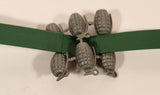 Vintage G.I. Joe Green Belt with Six Grey Grenades Miniature Plastic Toy Action Figure Accessory