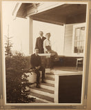 Antique 2338 Street Address Joe Moore, Ethel and Harold 7 3/4" x 9 3/4" Black and White Photograph