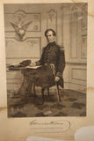 Antique Charles Wilkes Civil War Navy Trent Affair Polar Explorer Steel Engraving Photograph Painting Print By Alonzo Chappel #2298