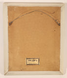 Vintage Ice Skater in Red Dress 6 3/4" x 8" Framed Embroidered Needle Point Picture