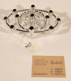 Vintage Colonial Candle Company of Cape Cod Inc Hyannis Mass. No. 11 Silver Oval Candle Holder for Flower Taper Candles New in Box