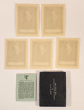 Antioch Bookplate Company Yellow Springs, Ohio 5pc Ex Libris Labels In Box