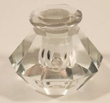 Diamond Shaped Clear Glass Perfume Bottle