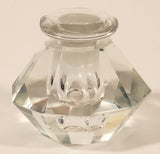 Diamond Shaped Clear Glass Perfume Bottle