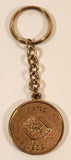 Wells Fargo Since 1852 Stage Coach Gold Tone Metal Keychain Key Ring