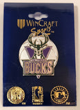 Wincraft Sports NBA Milwaukee Bucks Metal Lapel Pin New On Card