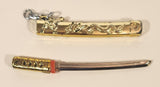 Dragon Samurai Sword in Sheath 4 1/4" Metal and Plastic Keychain