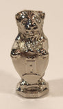 Vintage Lion Holding Castle Crest Shield Letter F 1 5/8" Heavy Metal Figurine Letter Stamp
