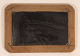 Antique School Double Sided Handheld Student 5 1/2" x 8" Personal Wood Framed Black Slate Chalkboard