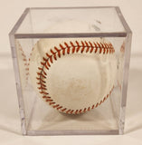 1990s Rawlings Cal Ripkin Jr. #8 Baltimore Orioles Official Ball American League Gene A. Budig Baseball in Display Case