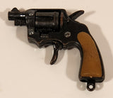 Vintage Hand Gun Revolver Miniature Metal Cap Gun Keychain Charm Made in Hong Kong