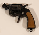 Vintage Hand Gun Revolver Miniature Metal Cap Gun Keychain Charm Made in Hong Kong