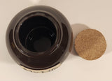 My Life Savings Dark Brown Ceramic Coin Bank With Cork Plug Lid