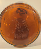 Vintage Perfex Bleach 10 3/4" Brown Amber Glass Bottle Jug with Handle and Black Plastic Lid